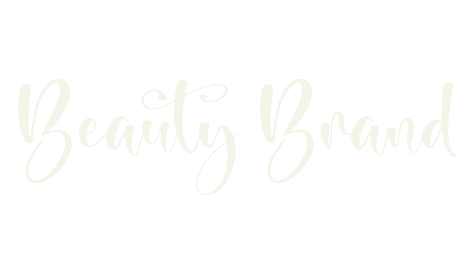 Beauty Brand, script font preview