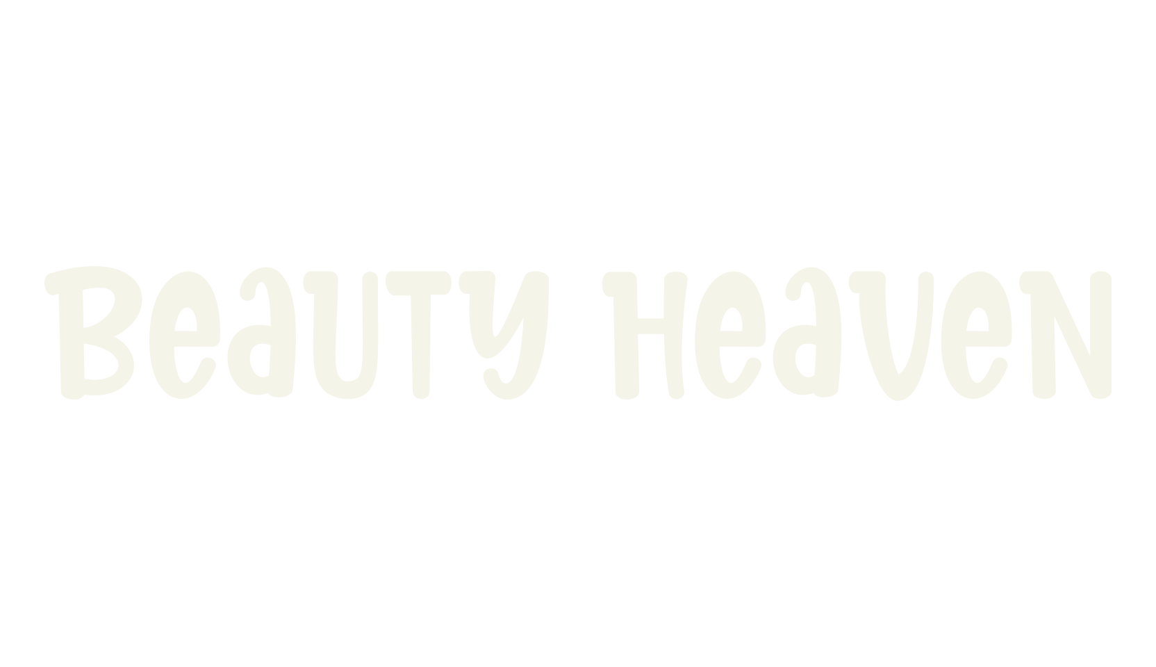 Beauty Heaven, fancy font preview