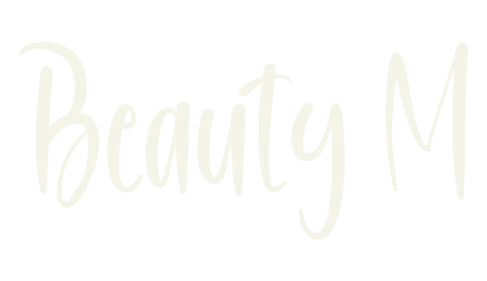 Beauty M, handwriting font preview