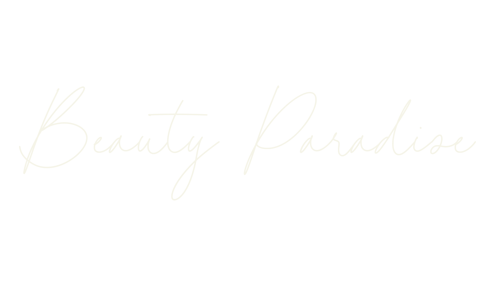Beauty Paradise, calligraphy font preview