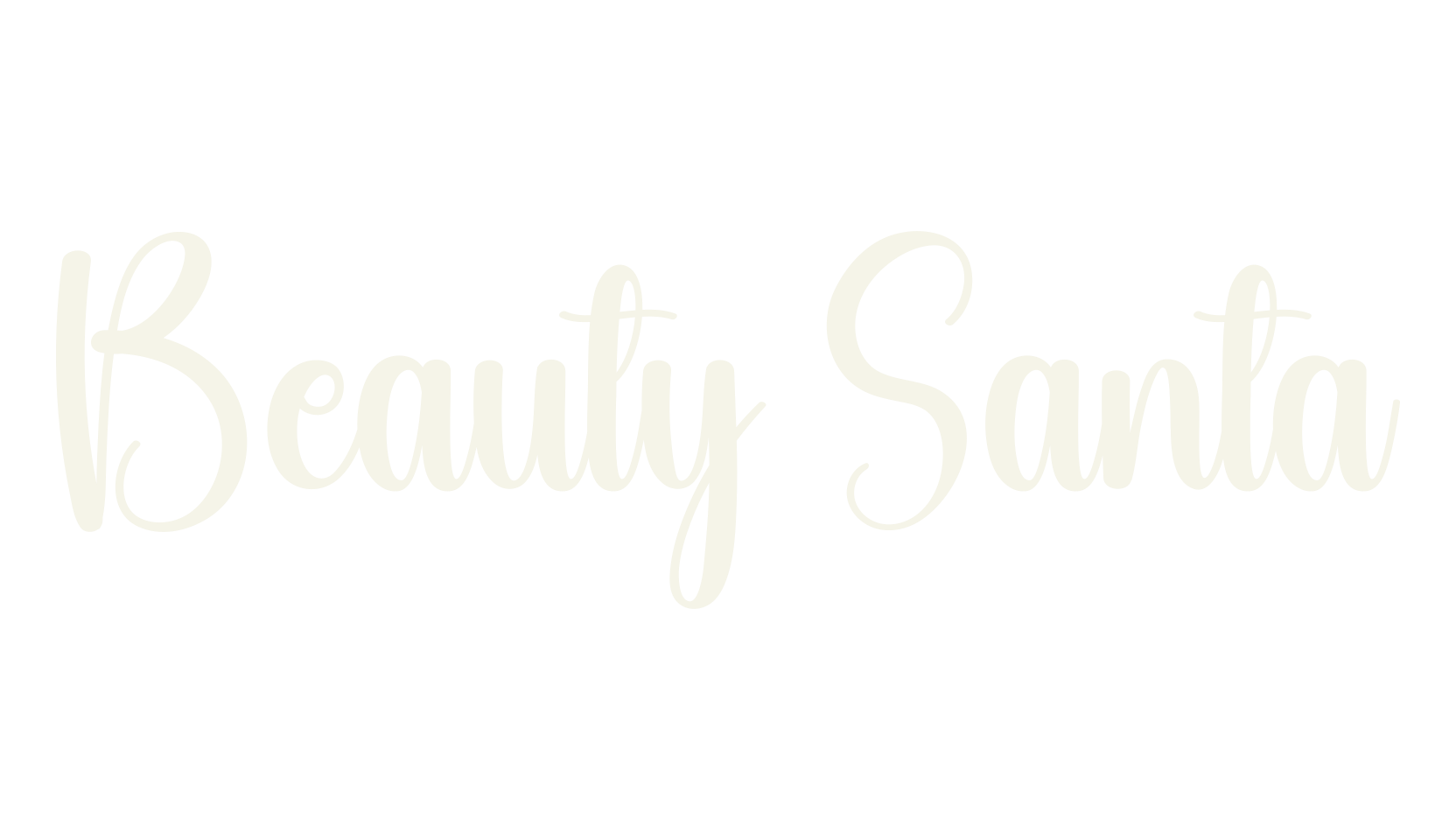 Beauty Santa, handwriting font preview