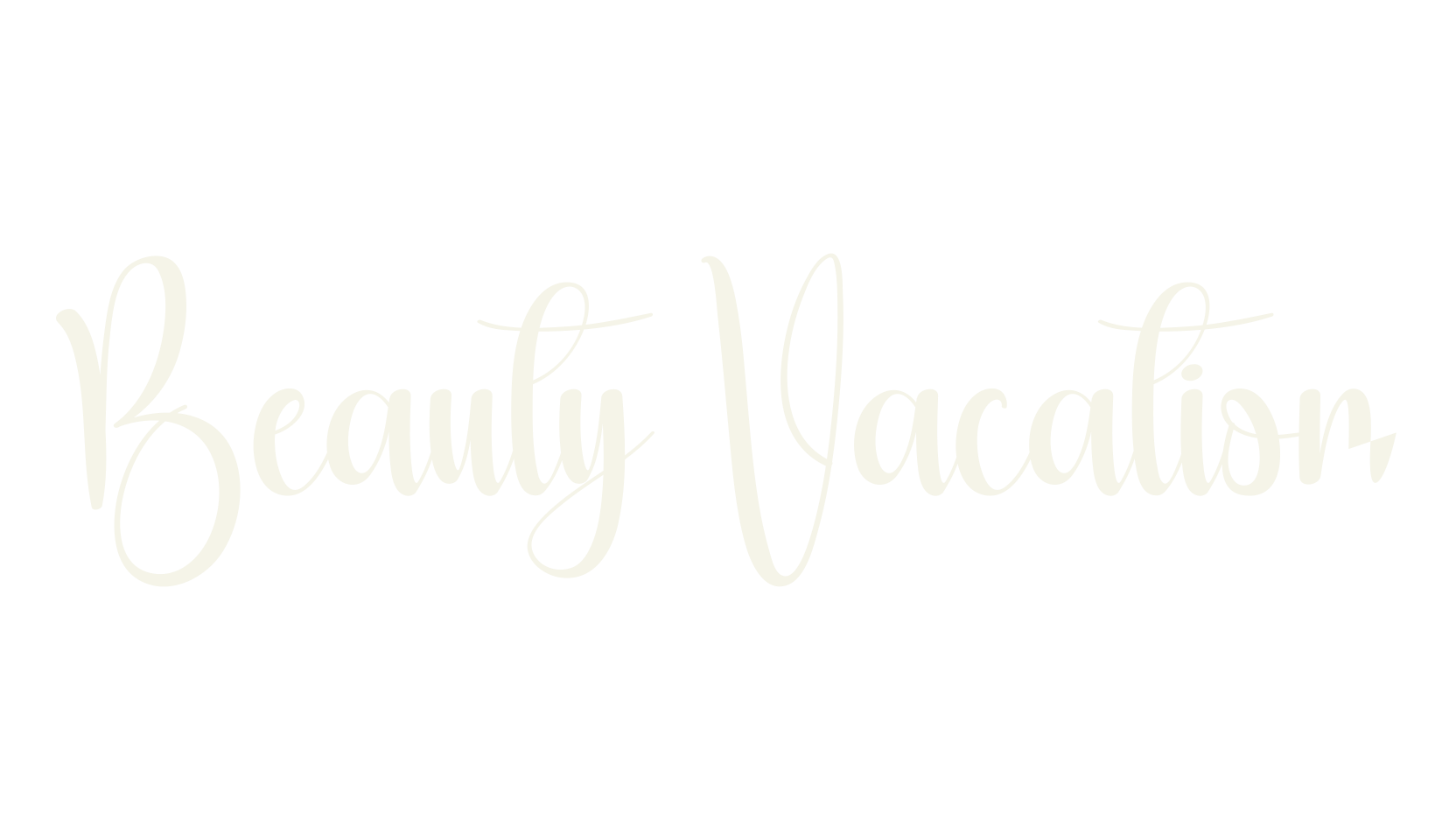 Beauty Vacation, calligraphy font preview