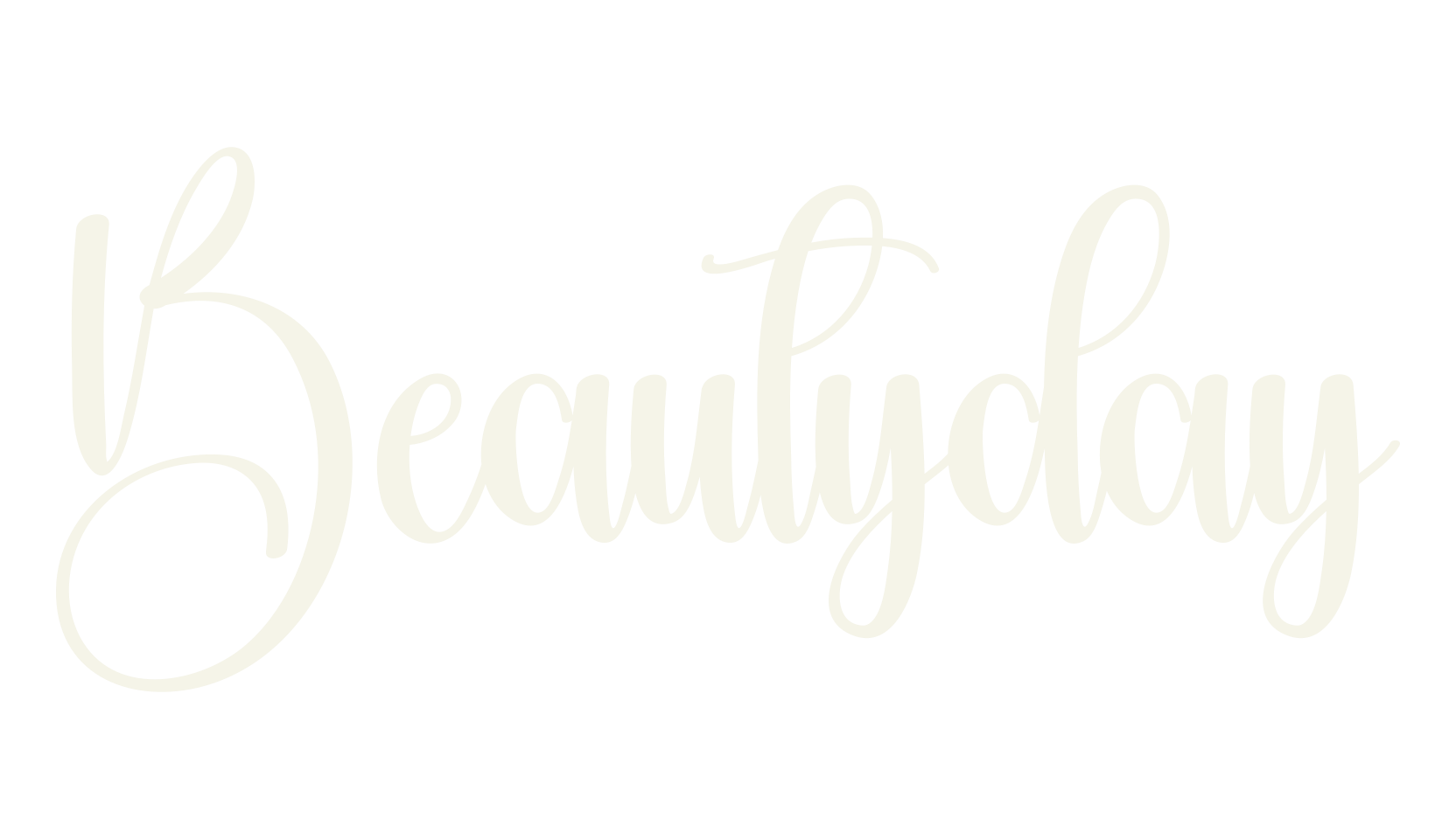 Beautyday, calligraphy font preview