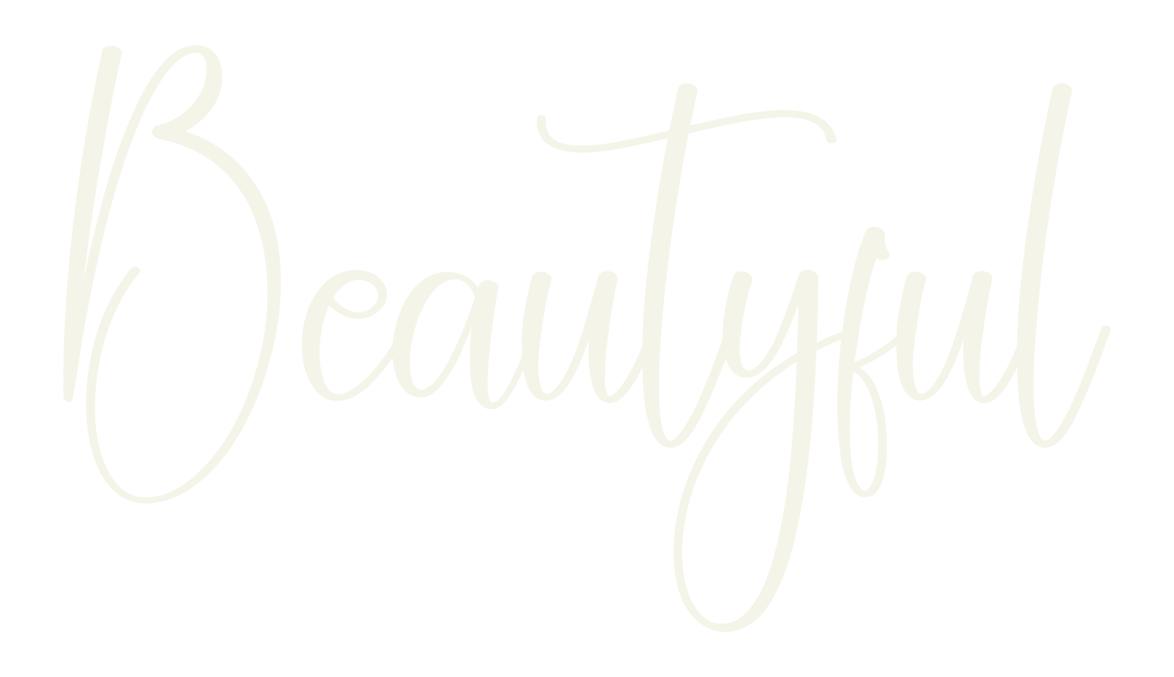 Beautyful, calligraphy font preview