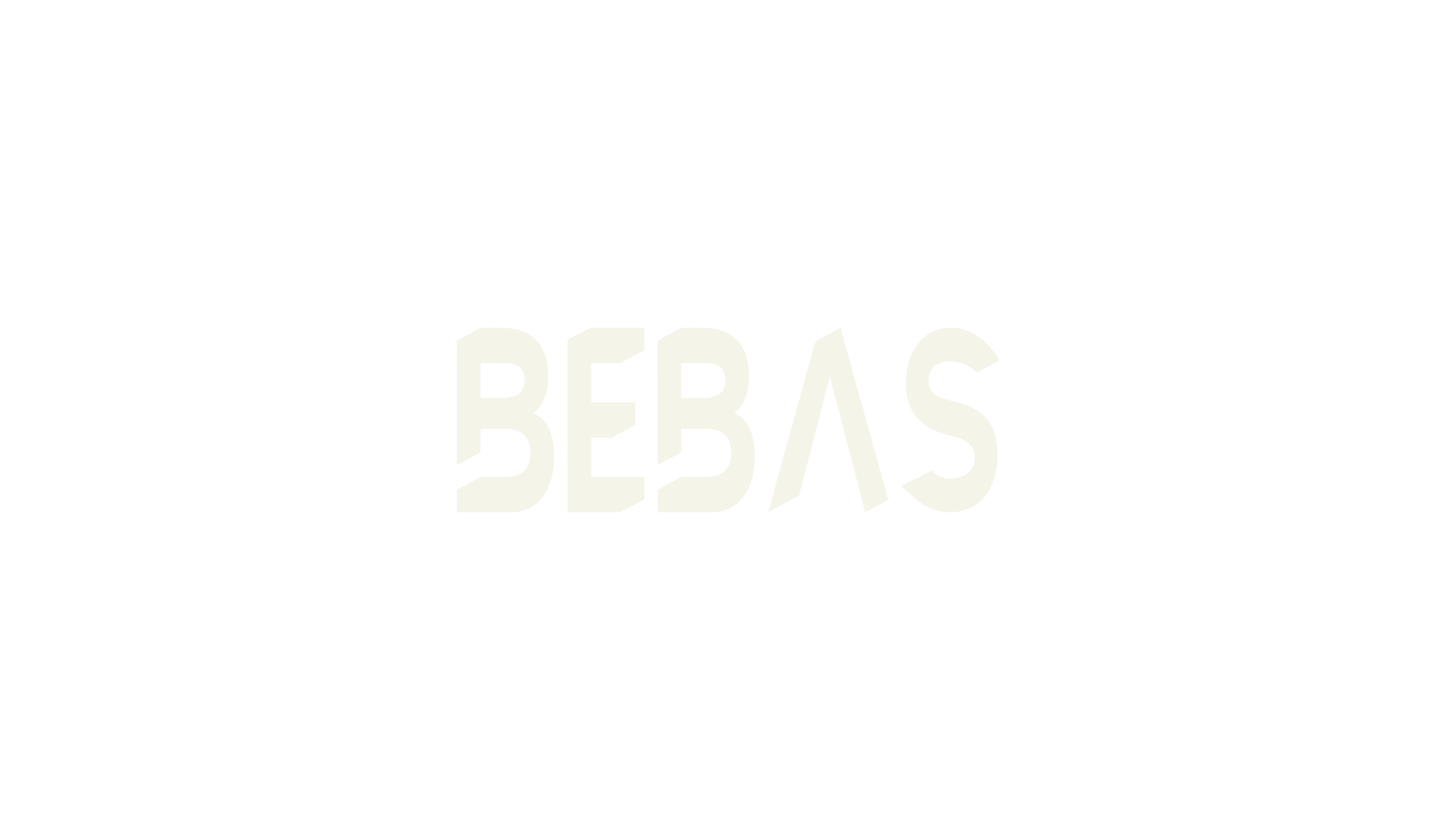 BEBAS, block font preview