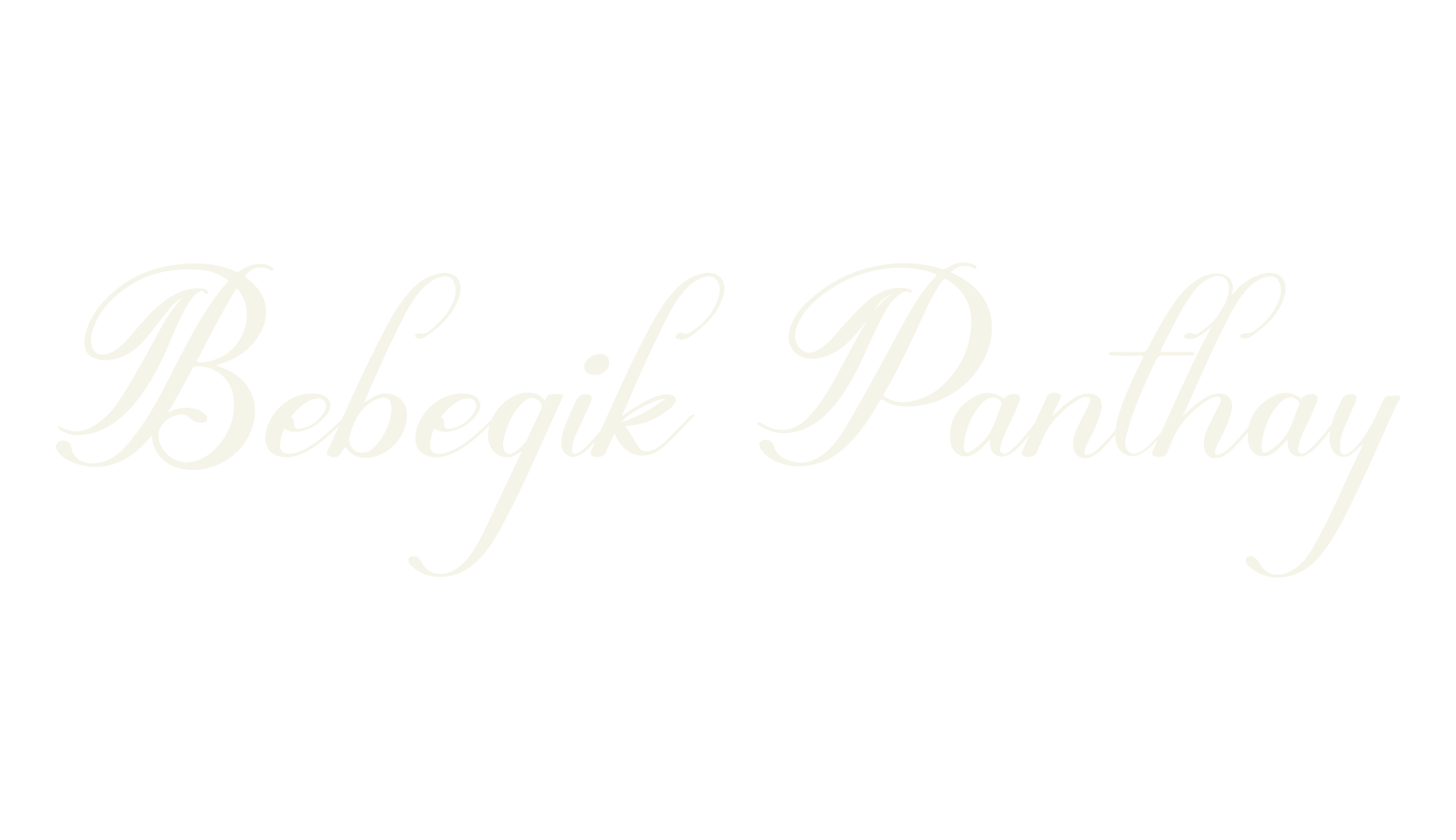Bebegik Panthay, calligraphy font preview