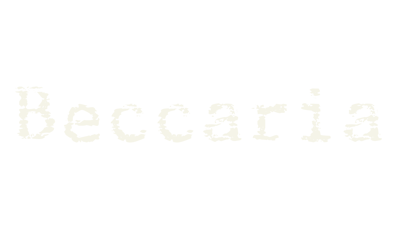 Beccaria, typewriter font preview