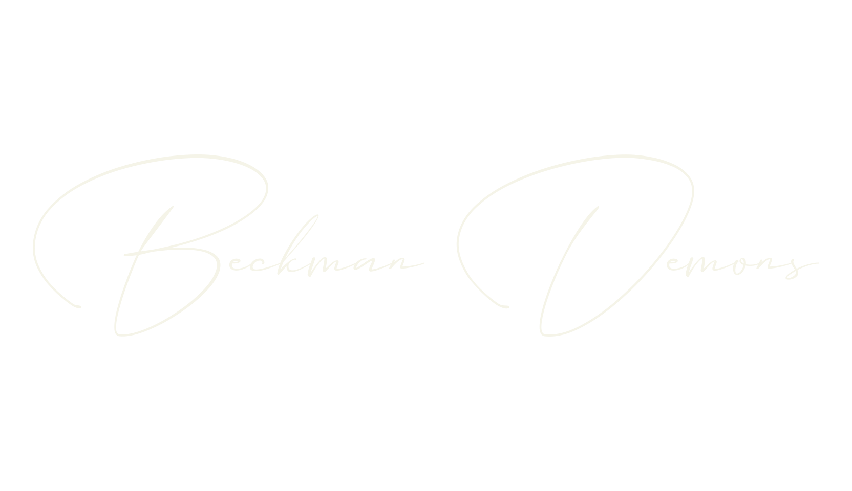 Beckman Demons, cursive font preview