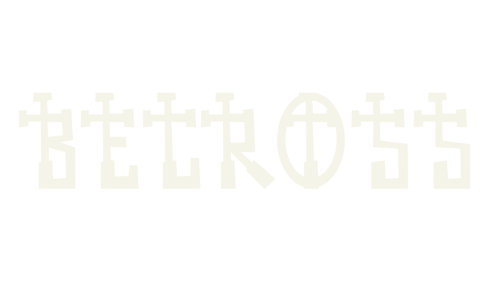 BECROSS, bizarre font preview