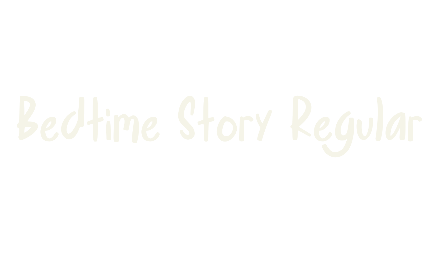 Bedtime Story Regular, fashion sign font preview