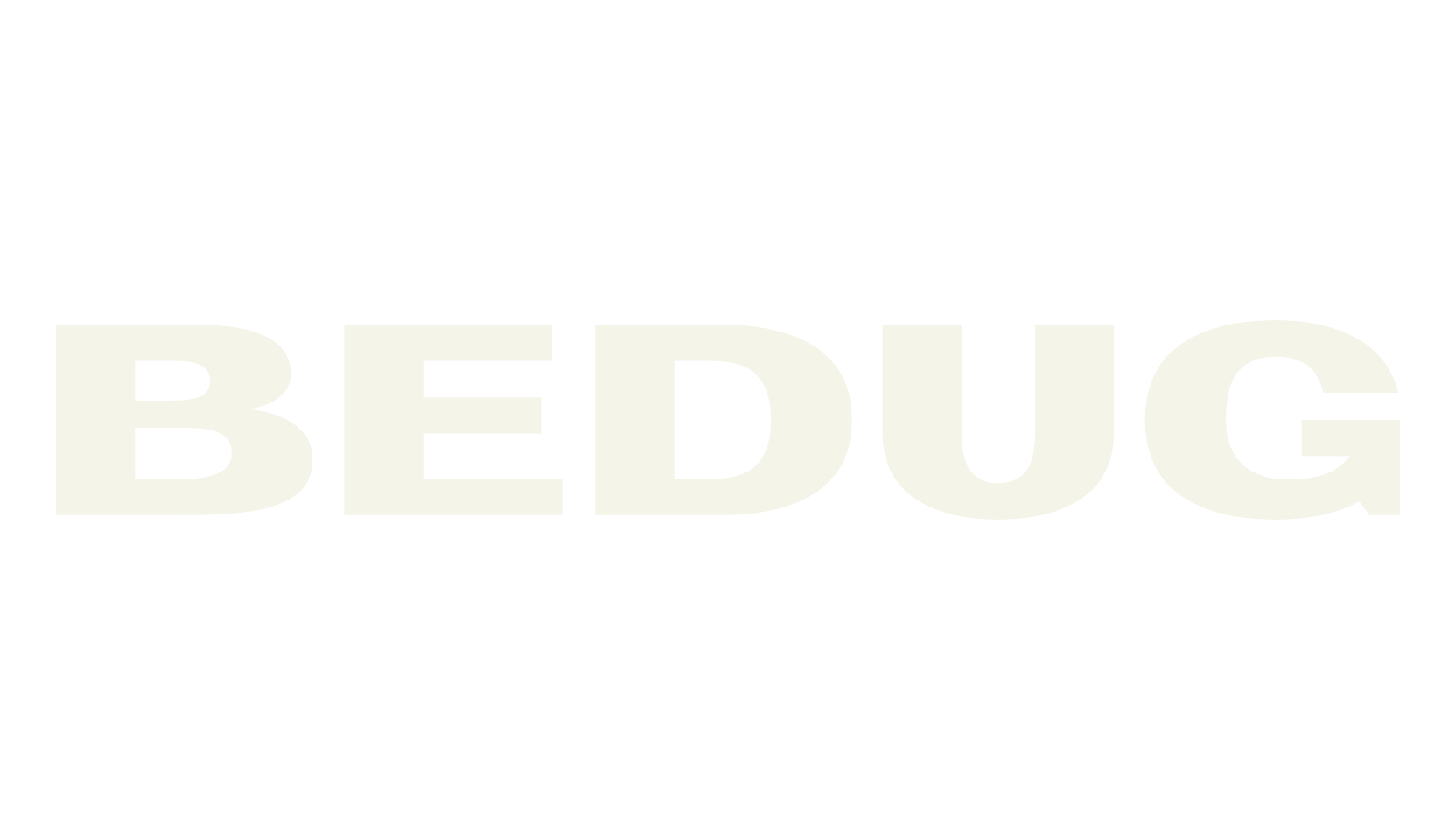 Bedug, bold font preview