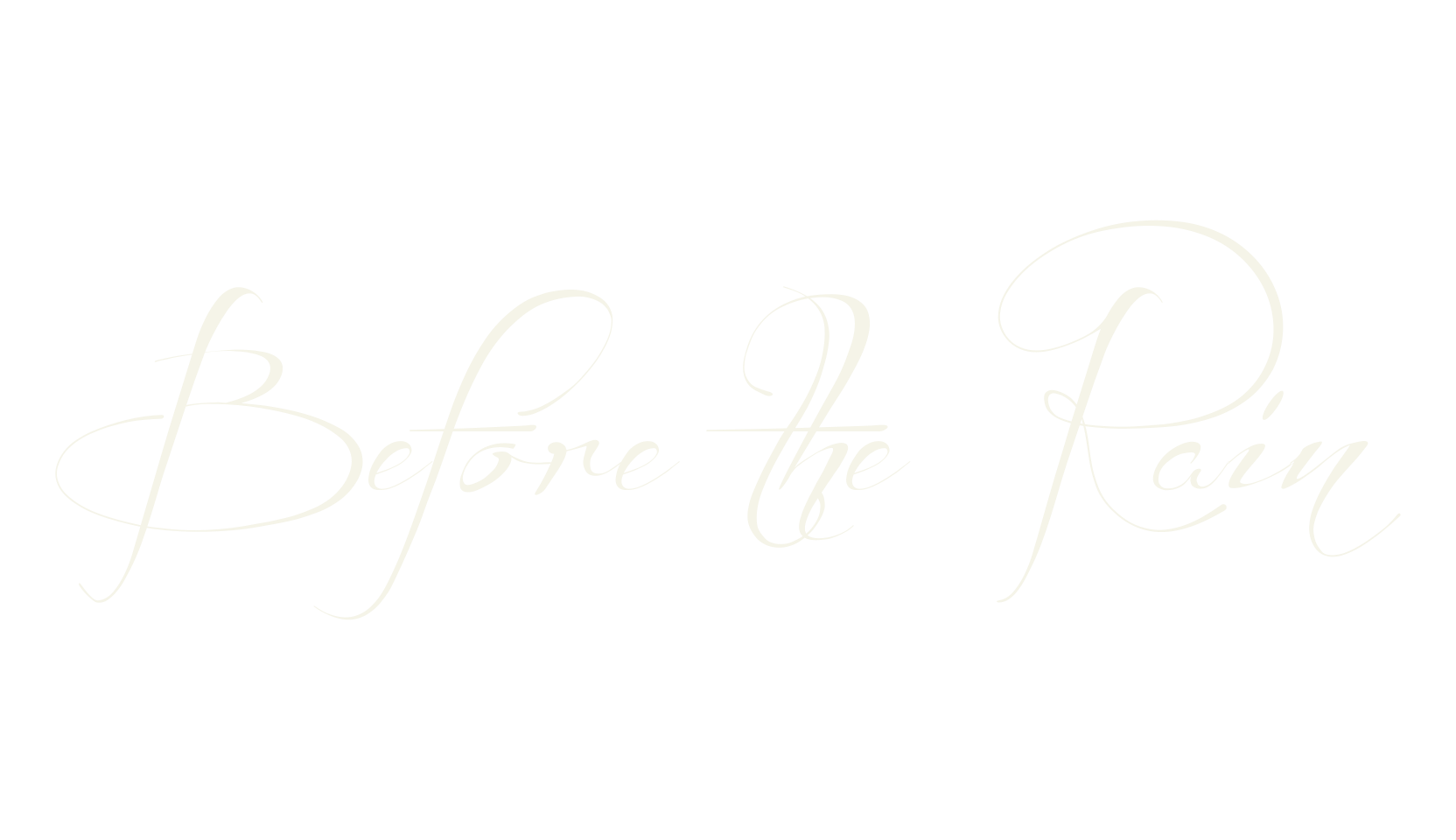 Before the Rain, fashion script font preview