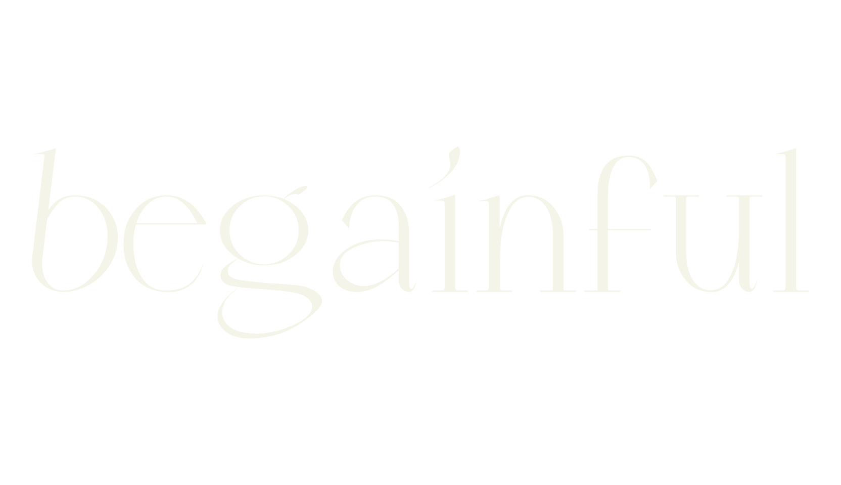 Begainful, fancy font preview