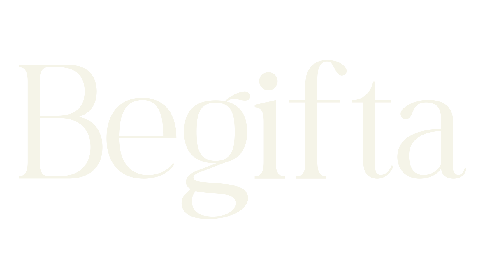 Begifta, serif font preview