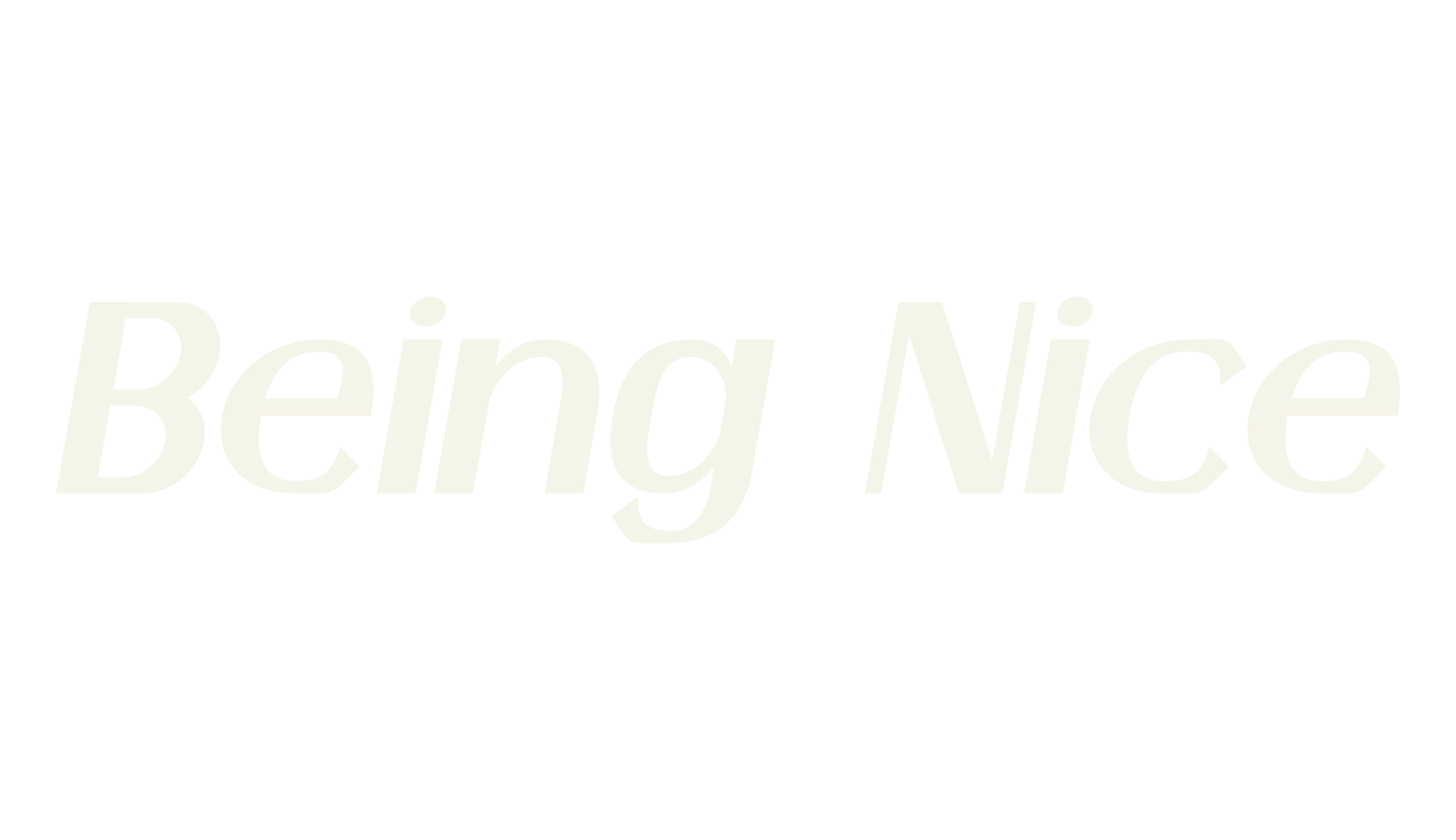 Being Nice, sans serif font preview
