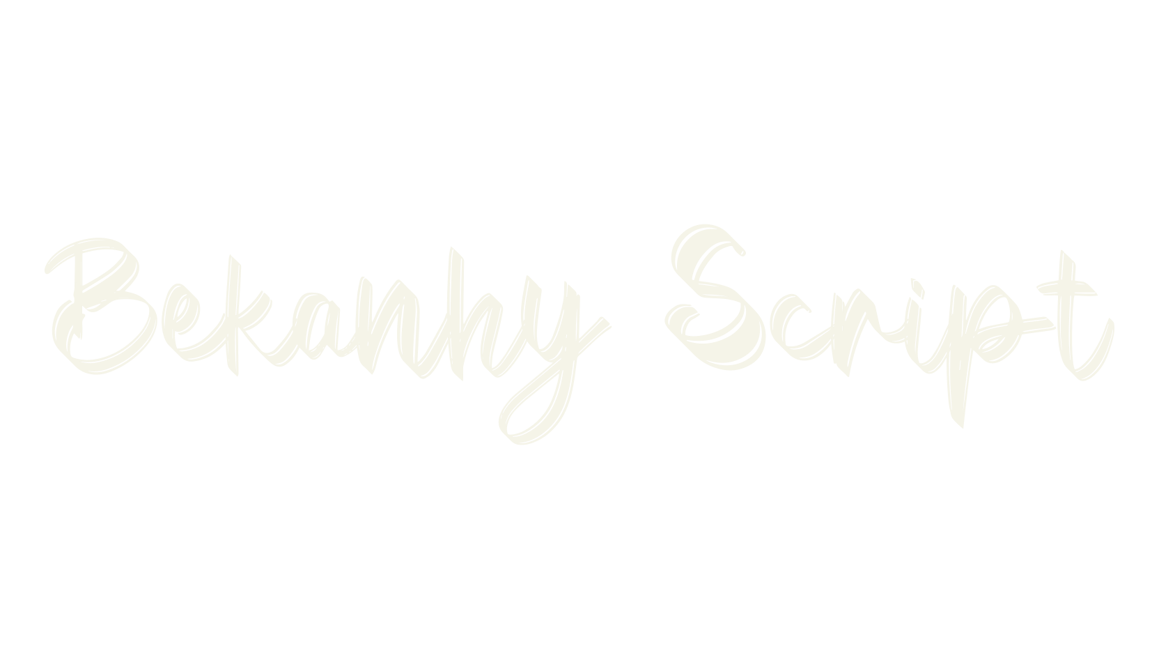 Bekanhy Script, script font preview