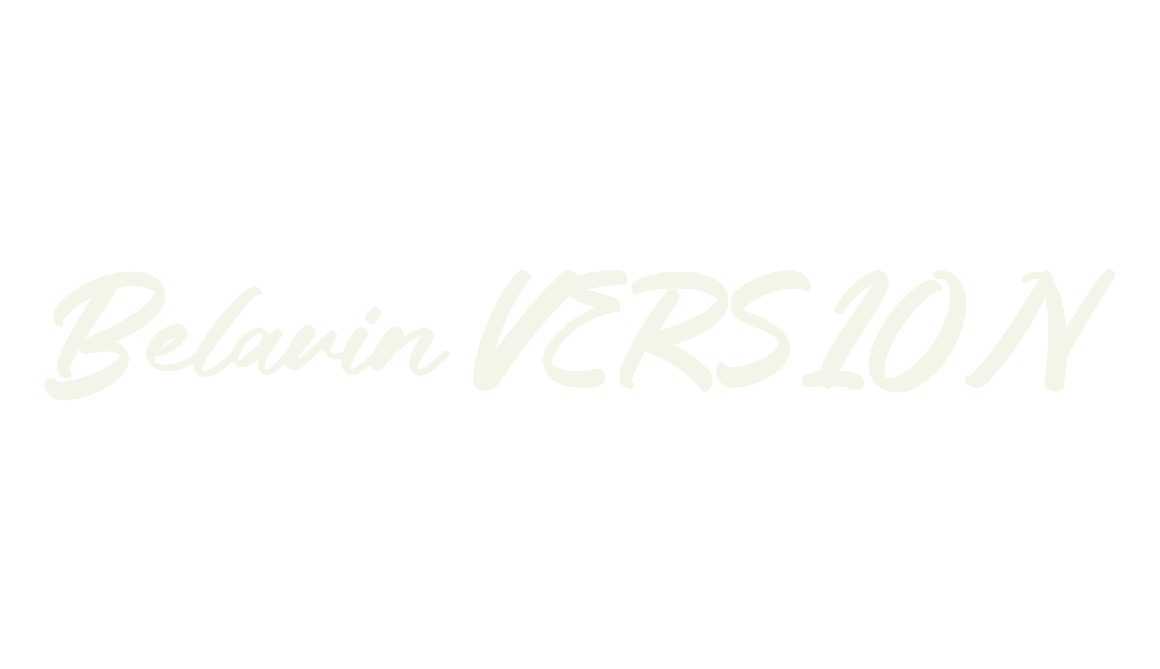 Belavin VERSION, script font preview