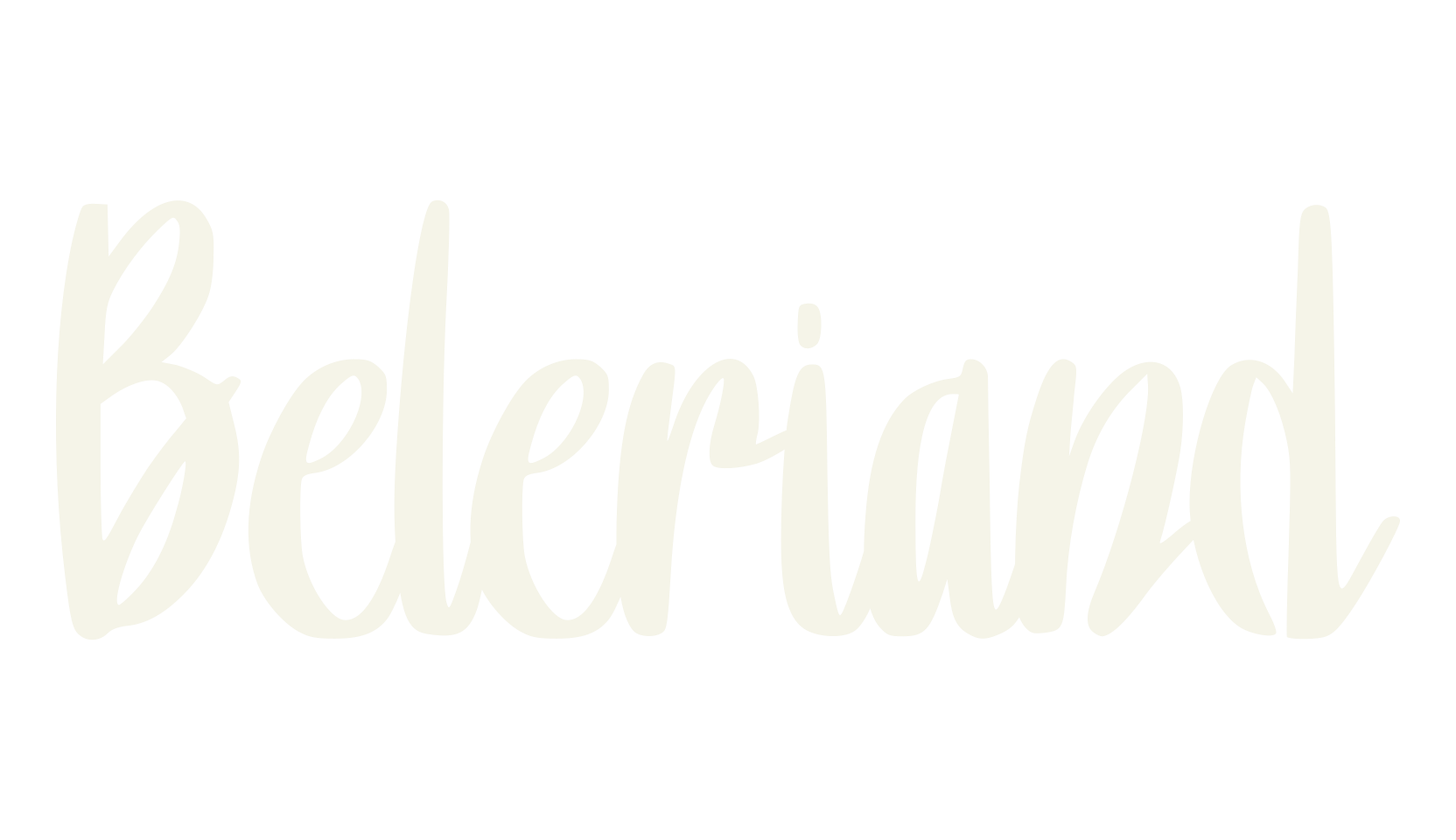 Beleriand, script font preview