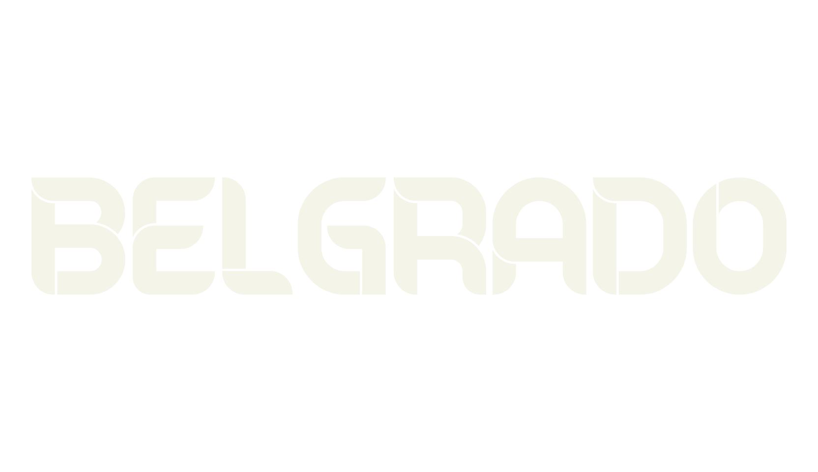 Belgrado, futuristic font preview