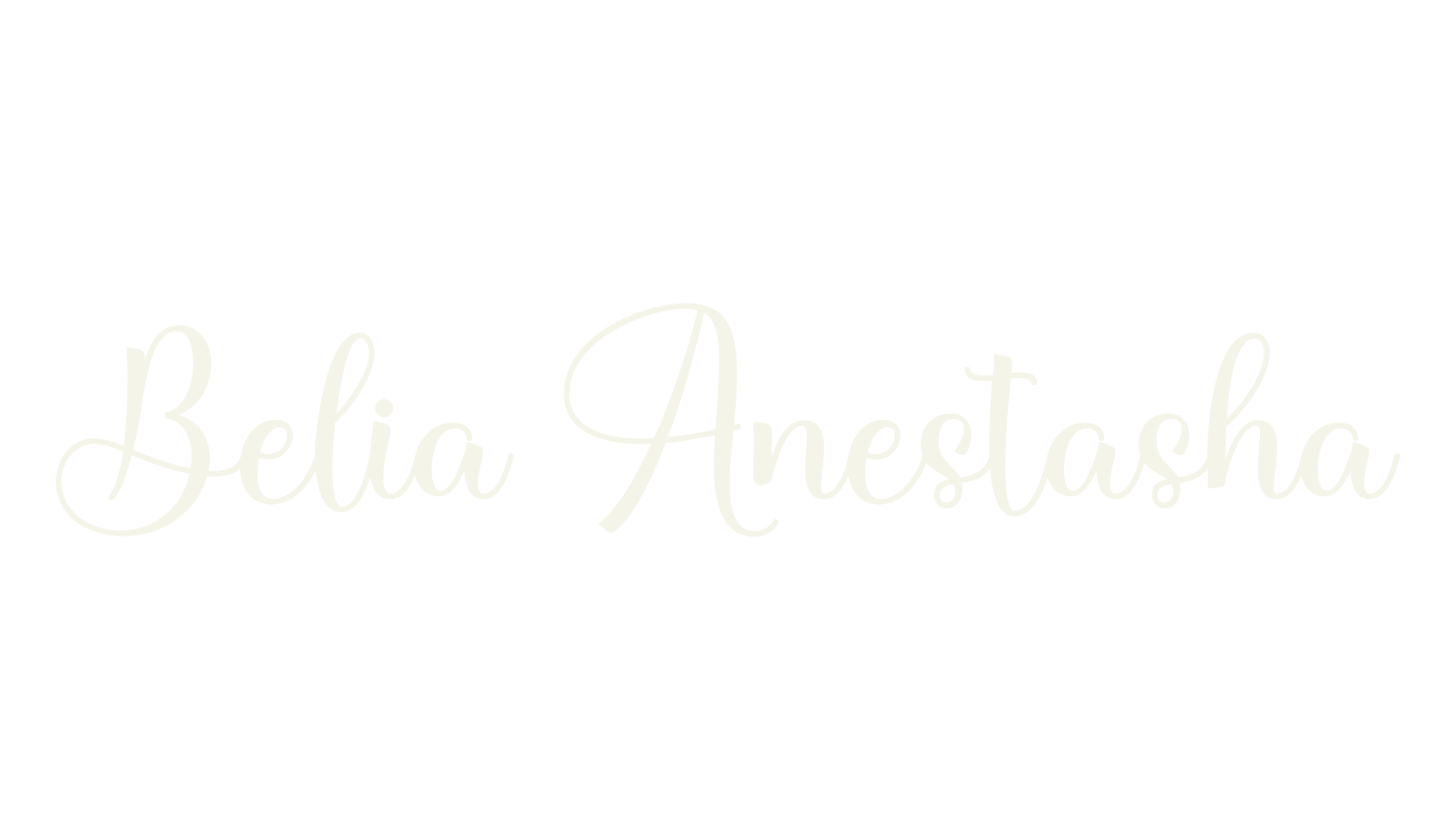 Belia Anestasha, calligraphy font preview