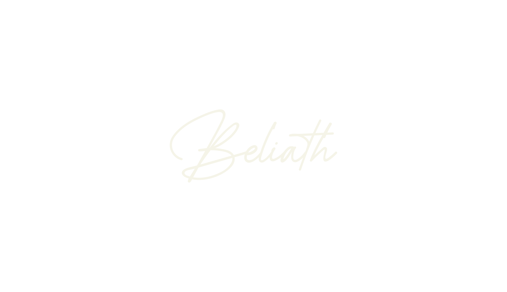 Beliath, calligraphy font preview