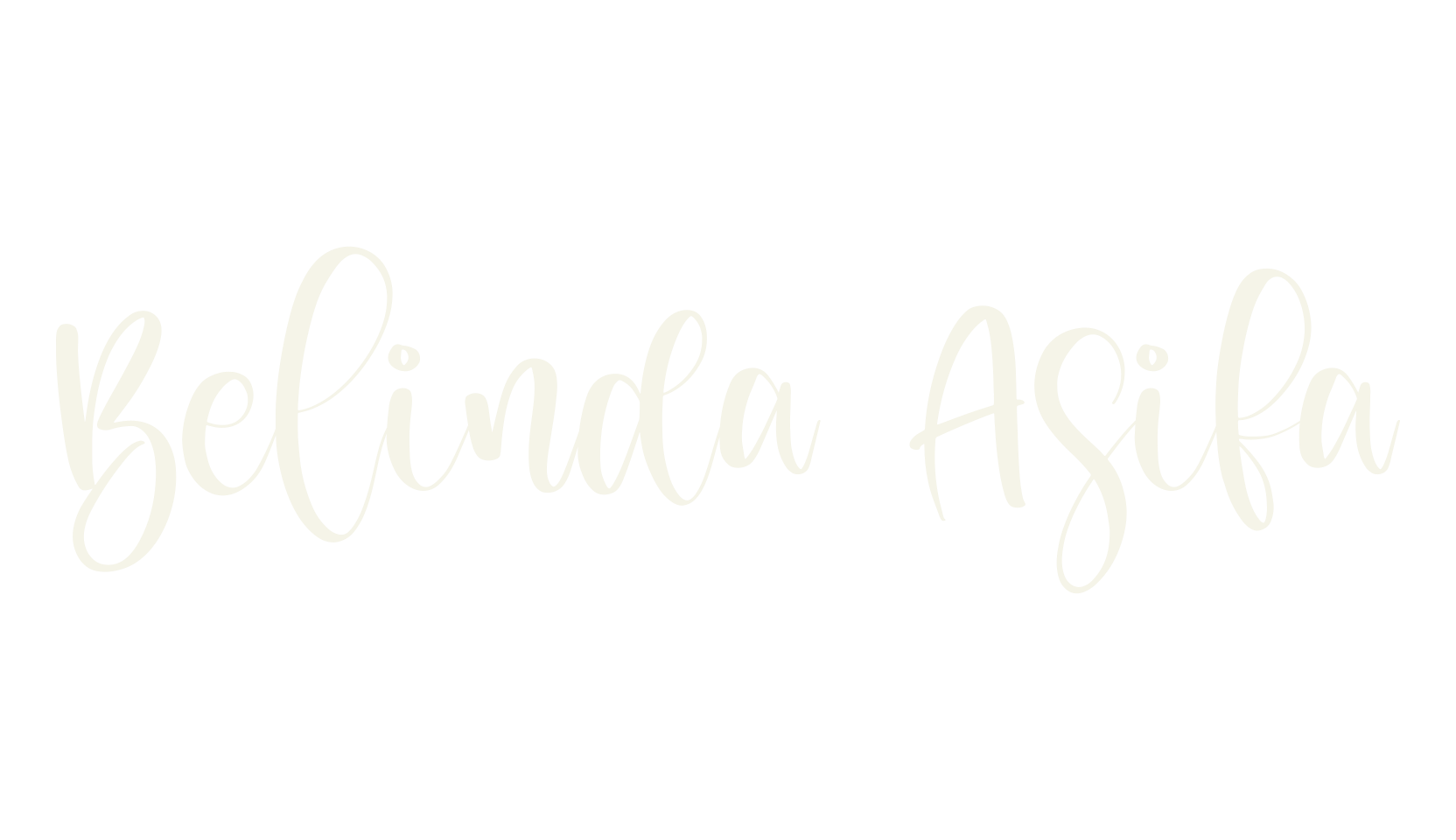 Belinda Asifa, bold font preview