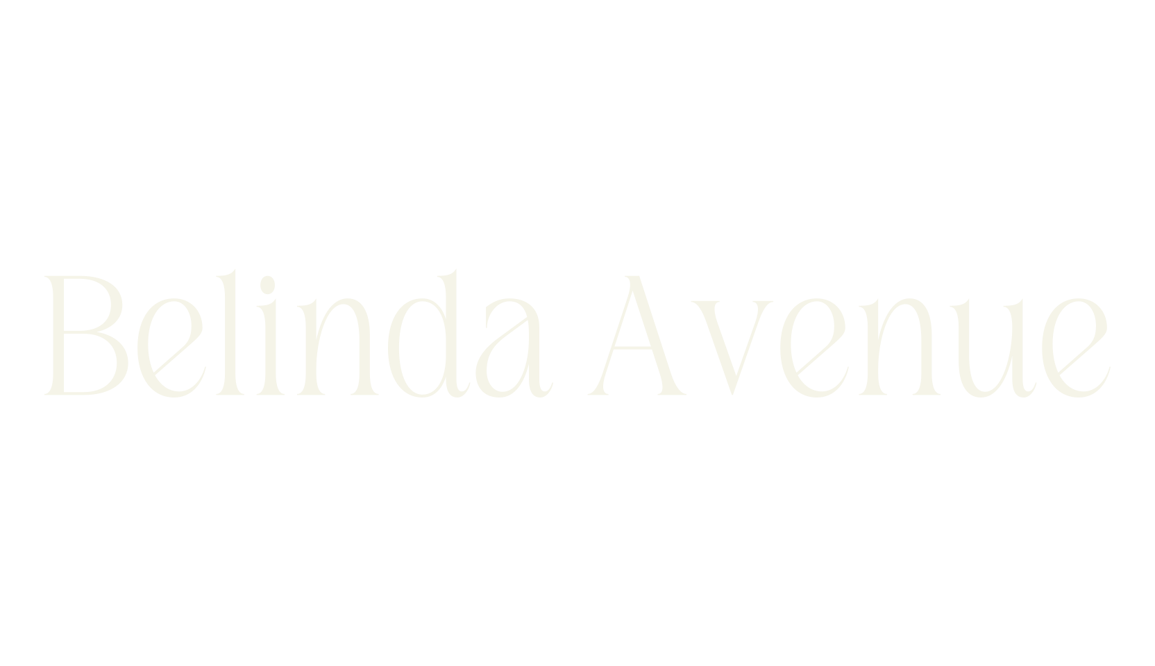Belinda Avenue, vintage font preview