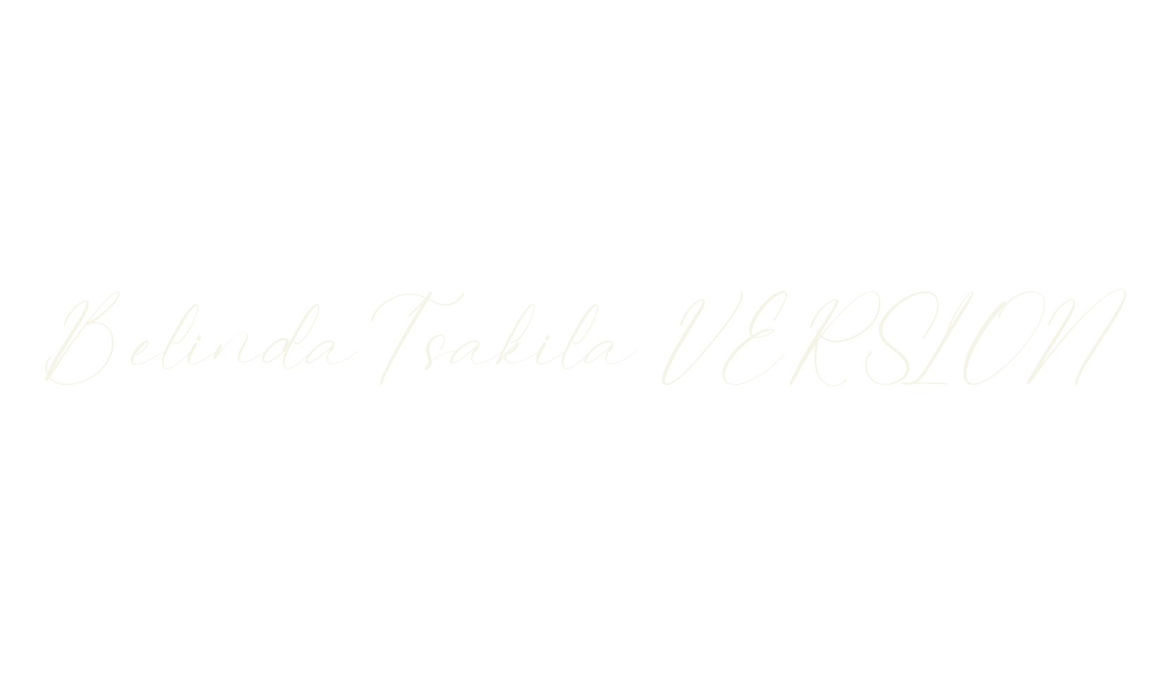 Belinda Tsakila VERSION, script font preview