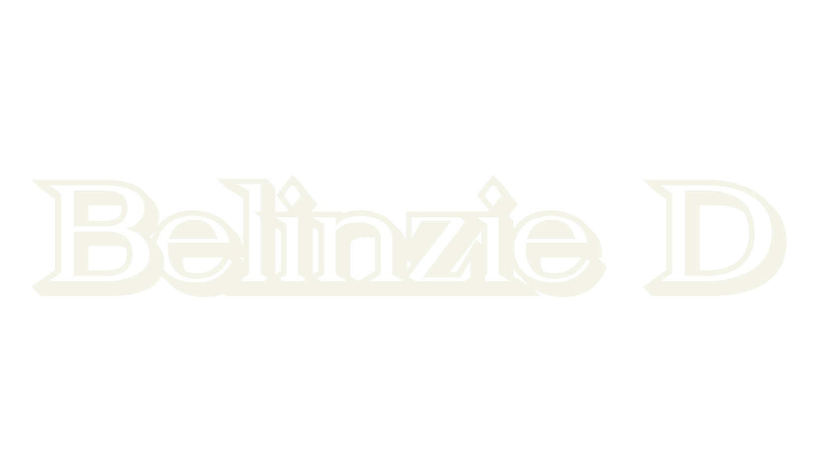 Belinzie 3D, 3d font preview