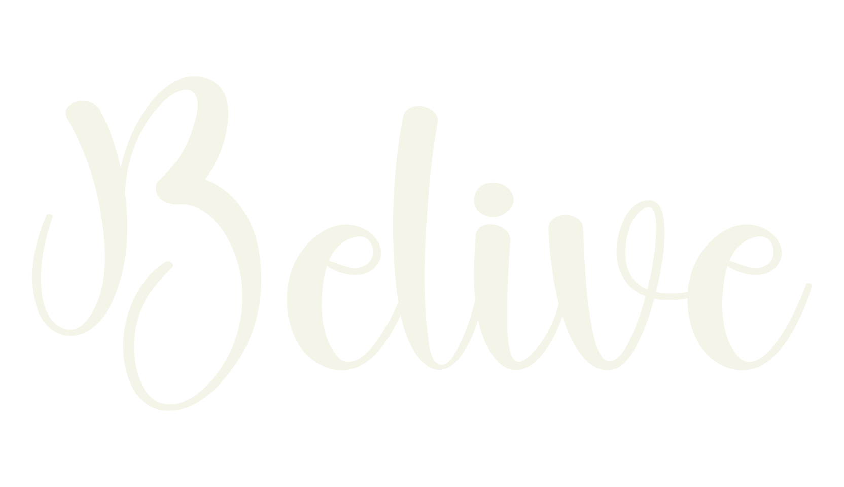 Belive, calligraphy font preview