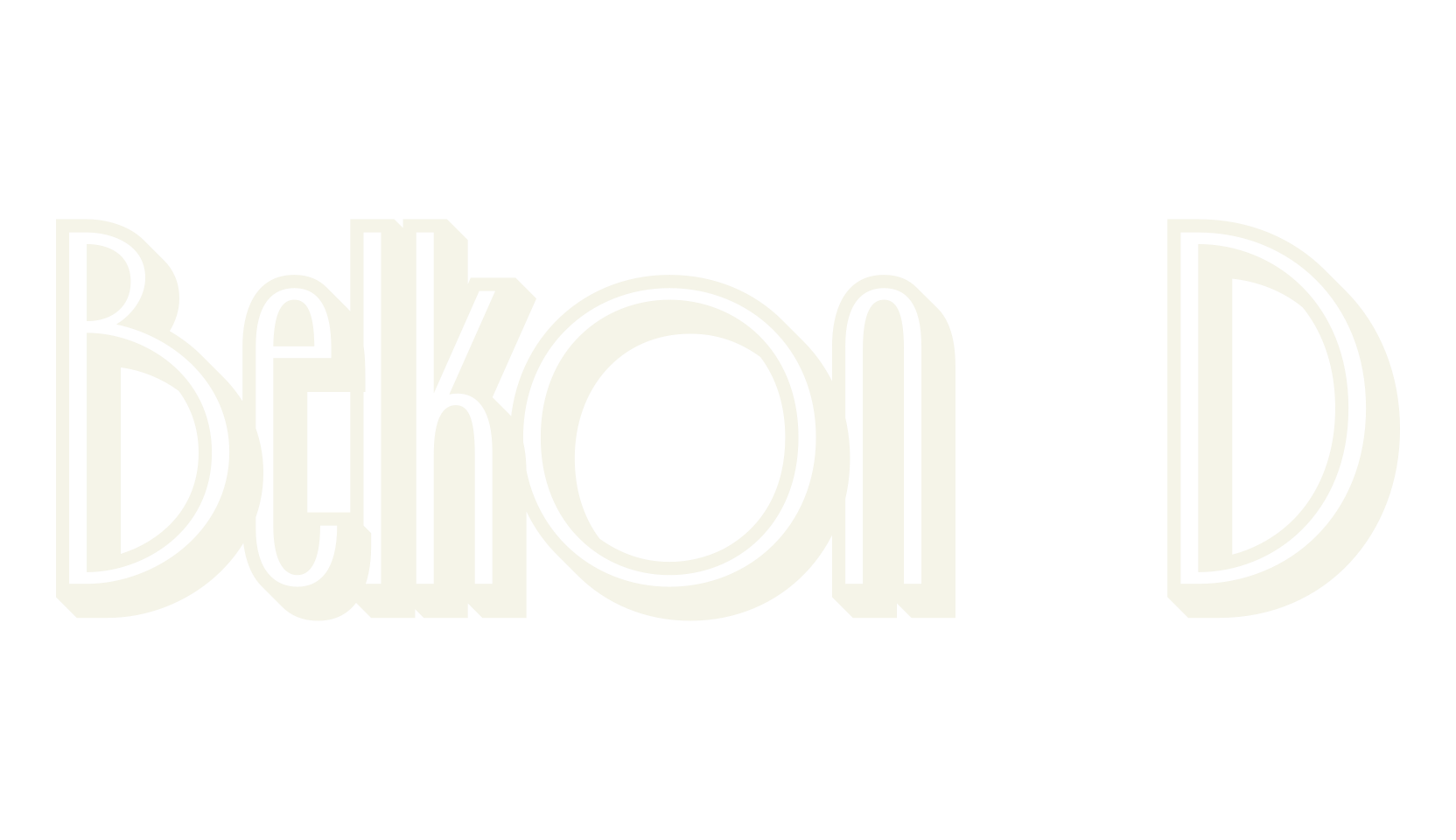 Belkon 3D, art deco font preview