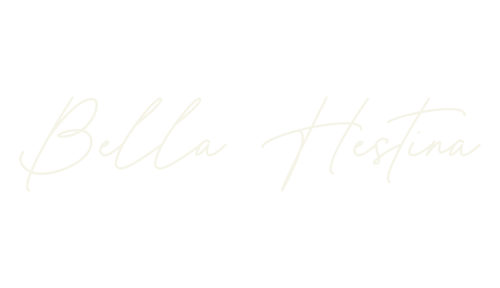 Bella Hestina, logo font preview