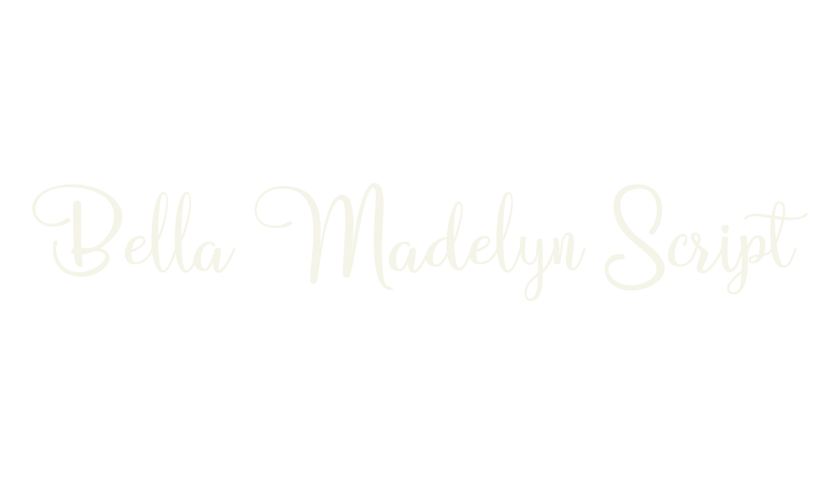 Bella Madelyn Script, script font preview