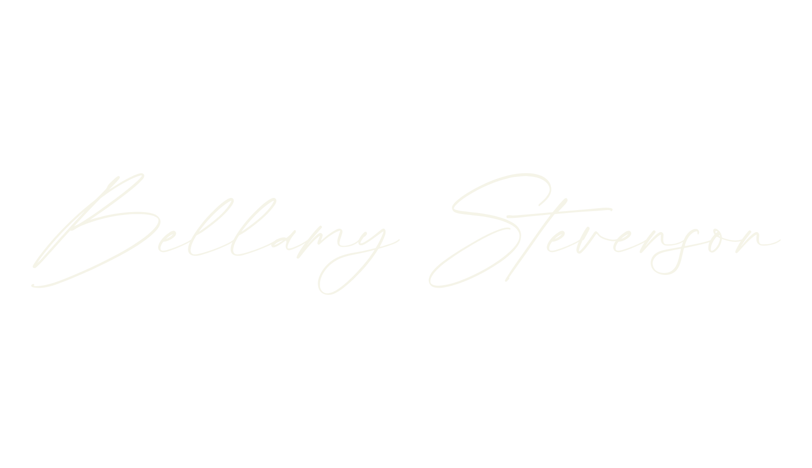 Bellamy Stevenson, script font preview