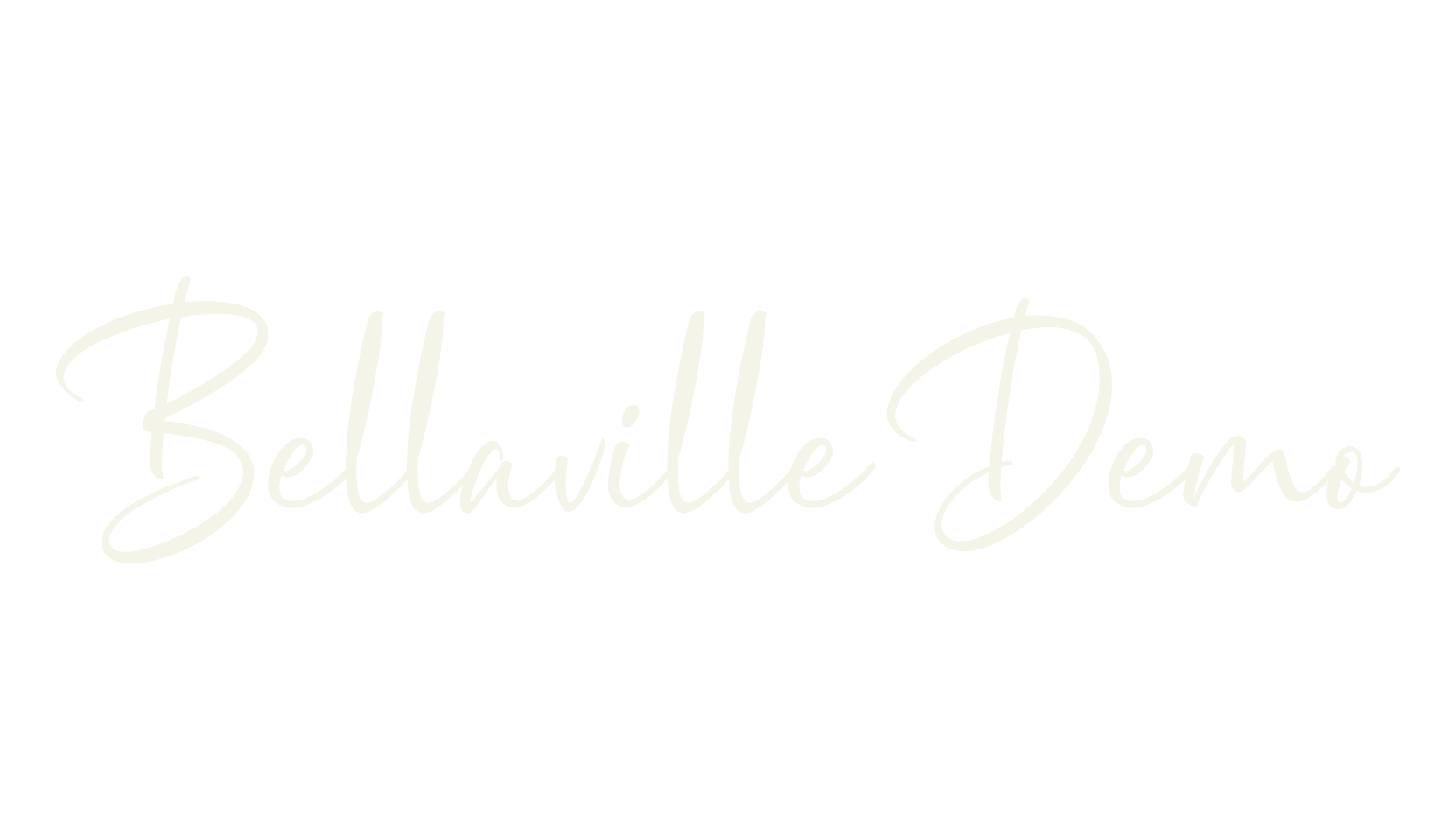 Bellaville Demo, signature font preview