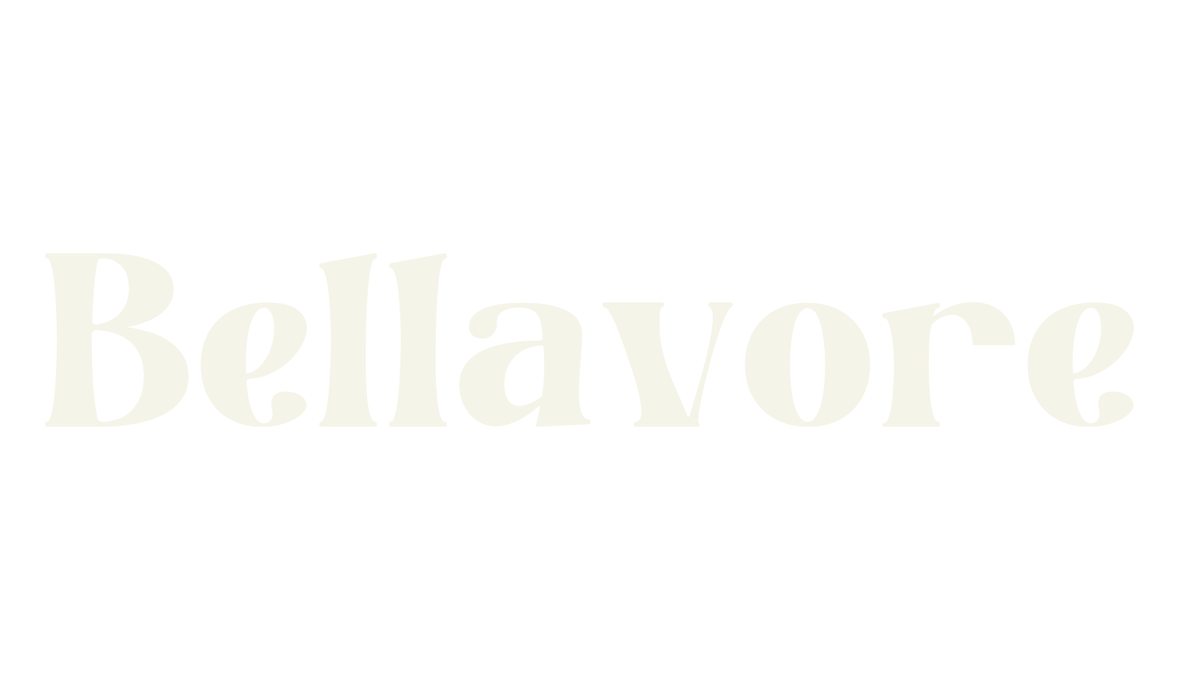 Bellavore, serif font preview