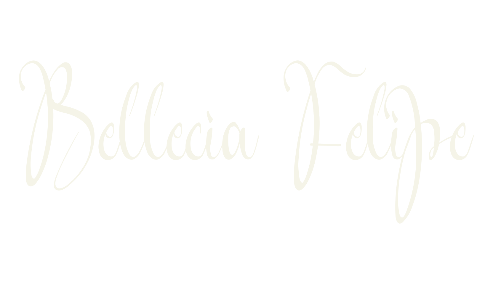 Bellecia Felipe, calligraphy font preview