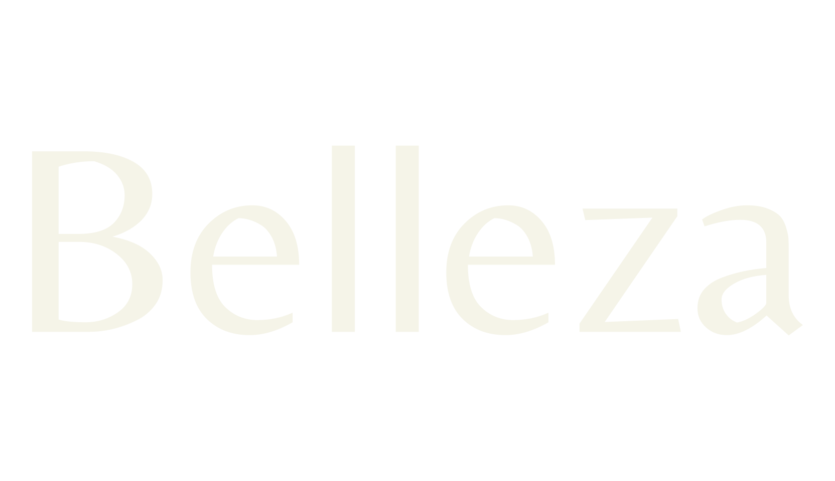 Belleza, sans serif font preview