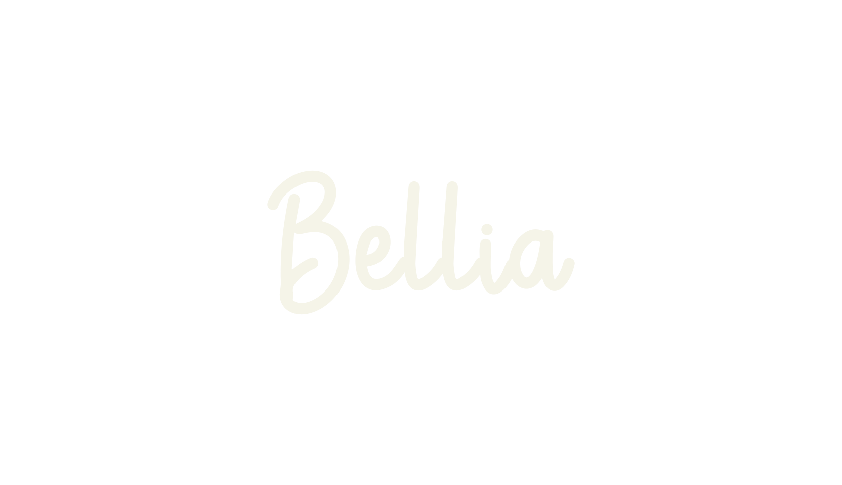 Bellia, cursive font preview