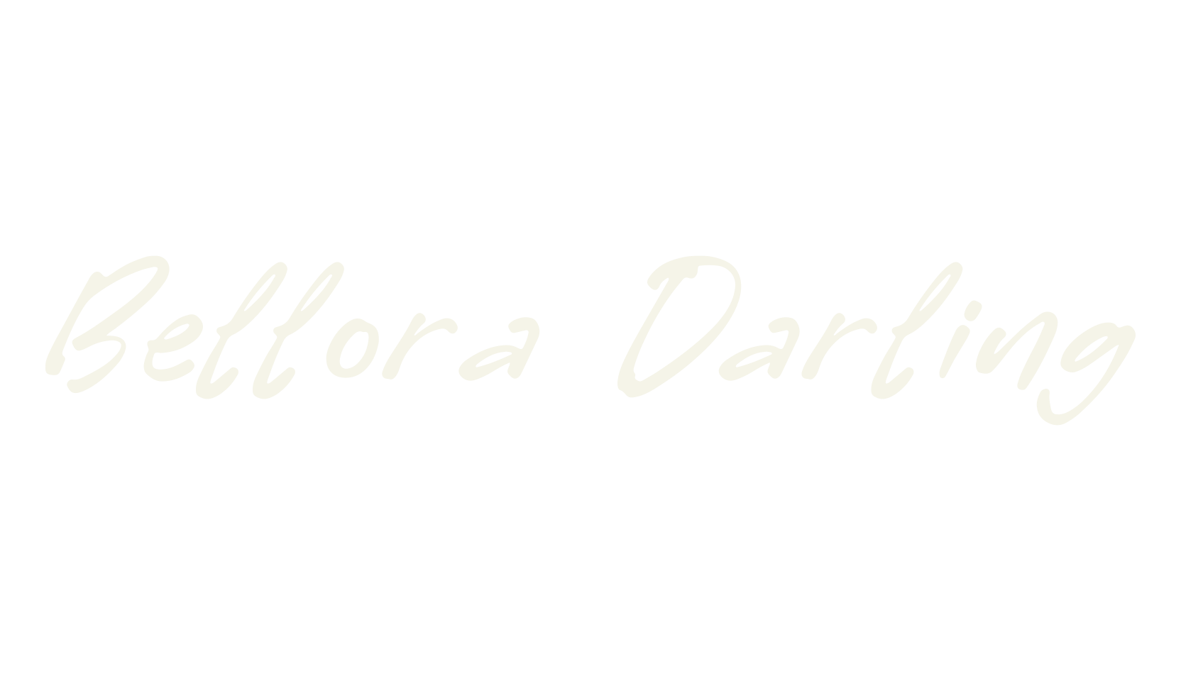 Bellora Darling, script font preview