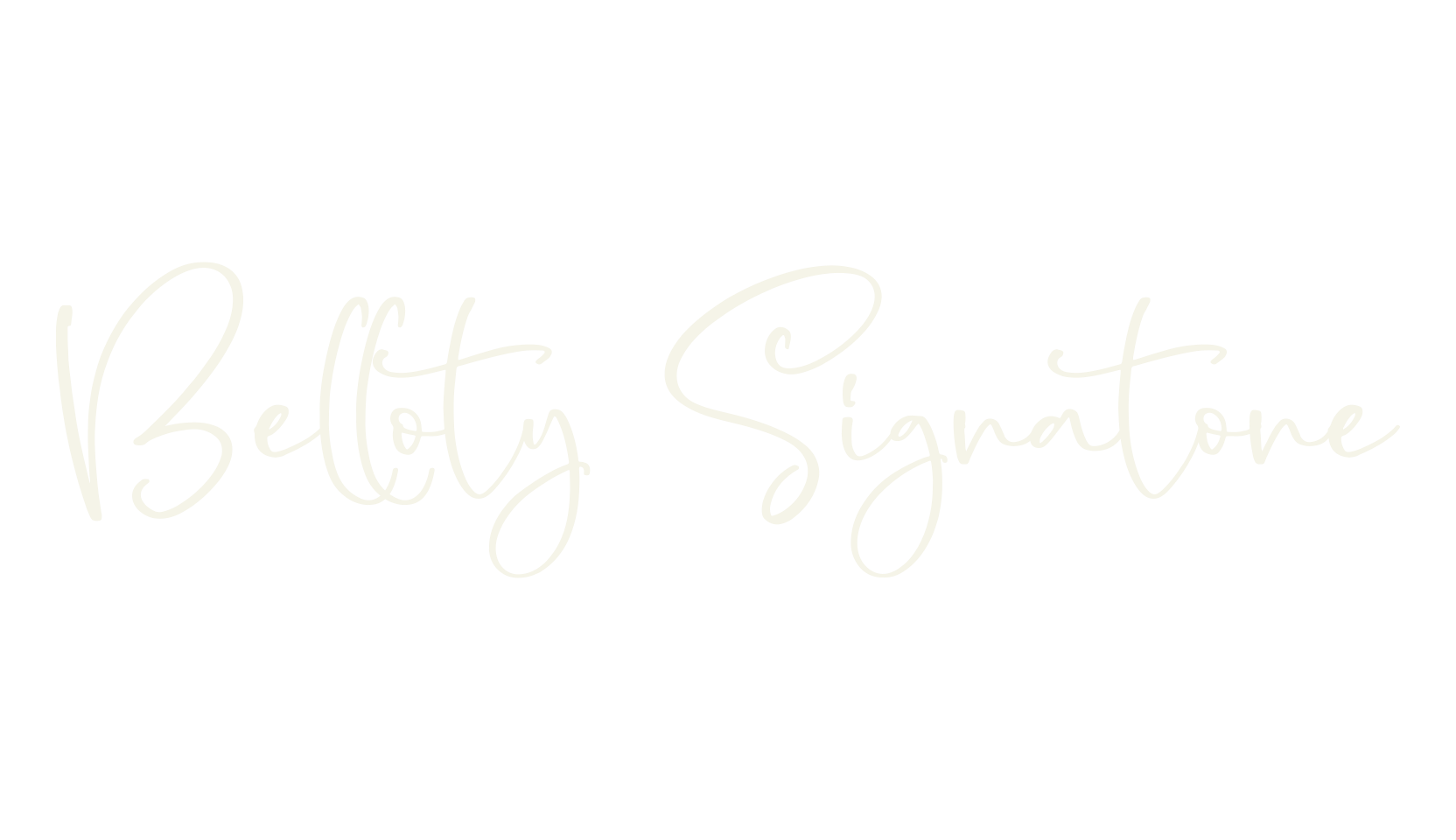 Belloty Signatone, script font preview