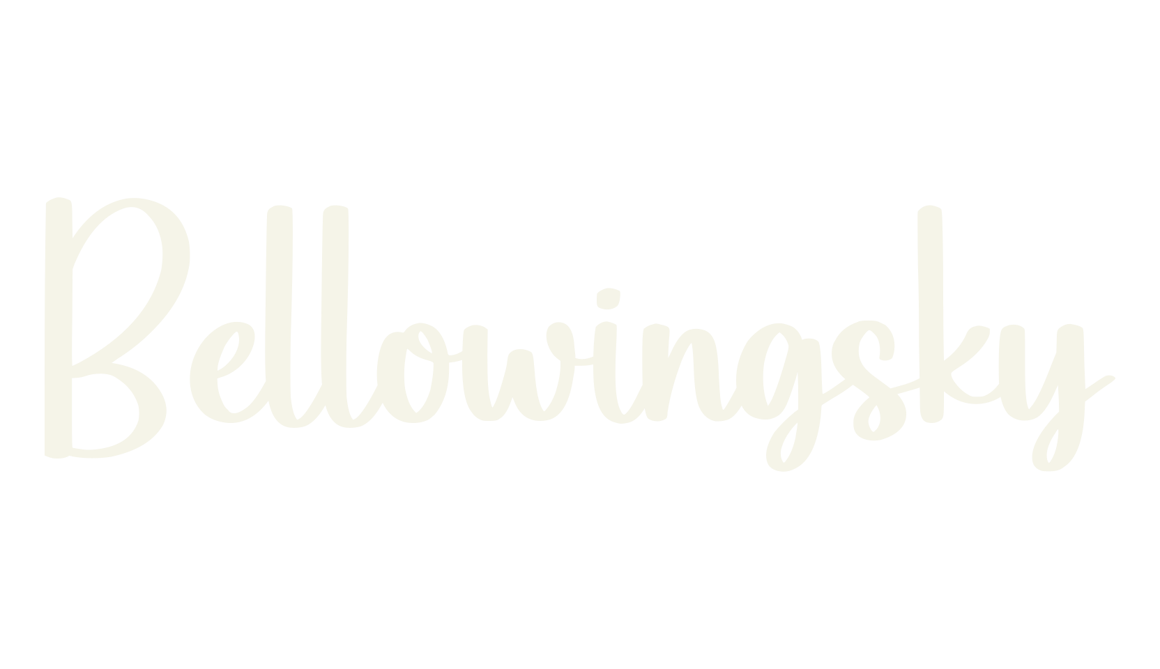 Bellowingsky, typewriter font preview
