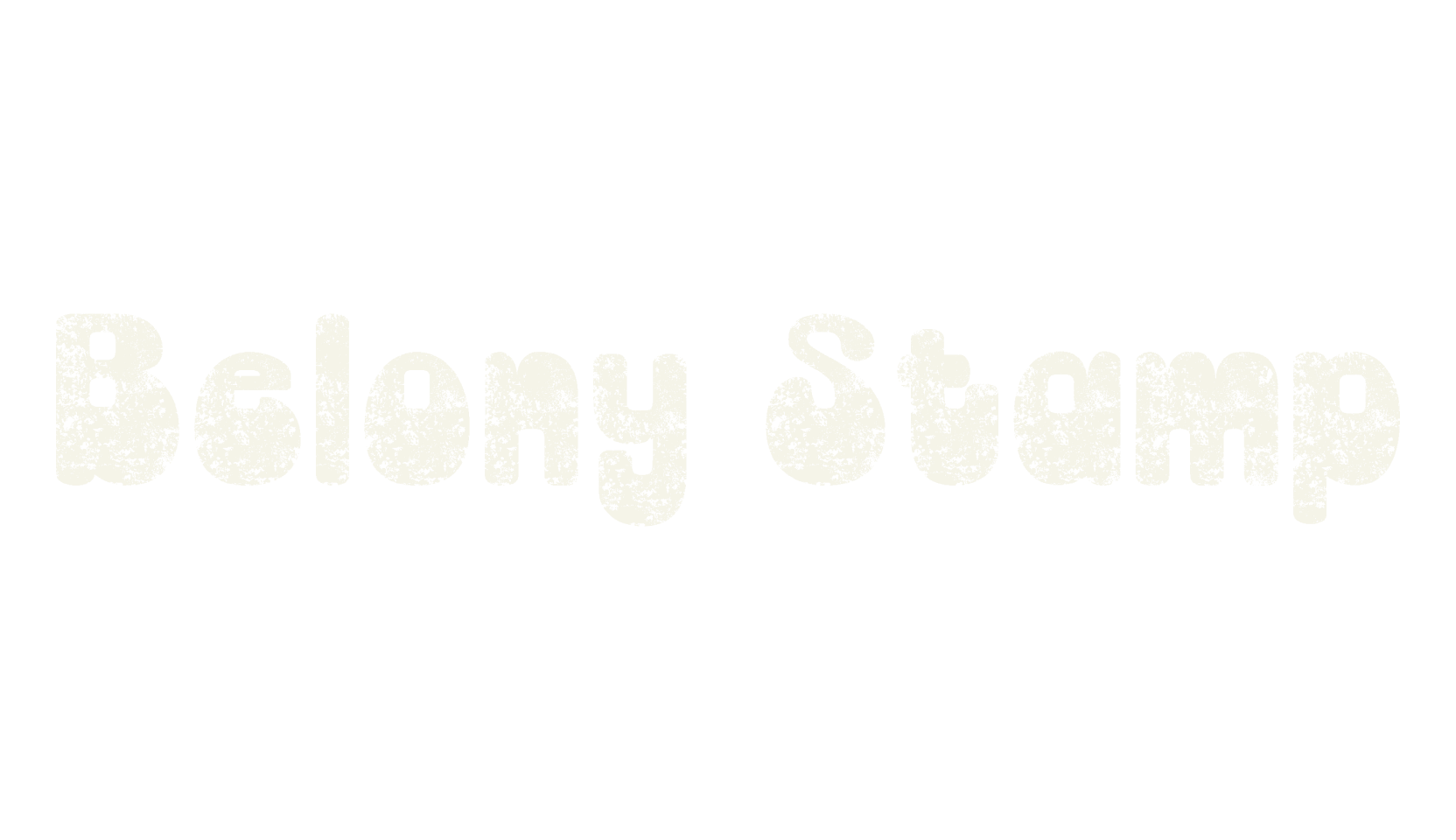 Belony Stamp, bold font preview
