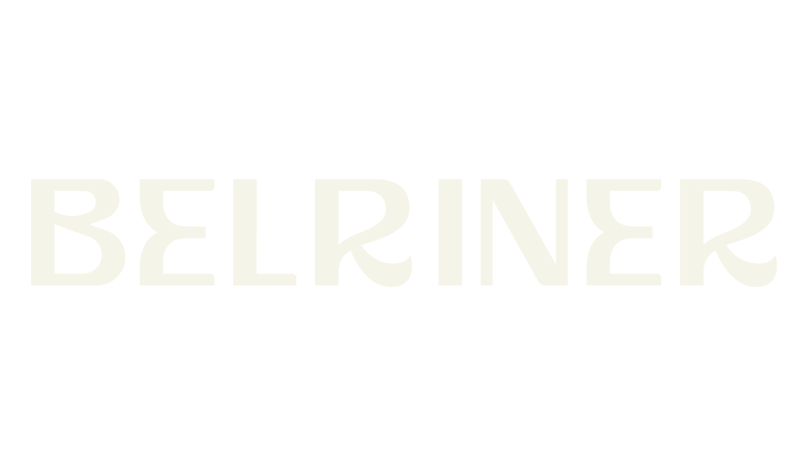 Belriner, typography font preview