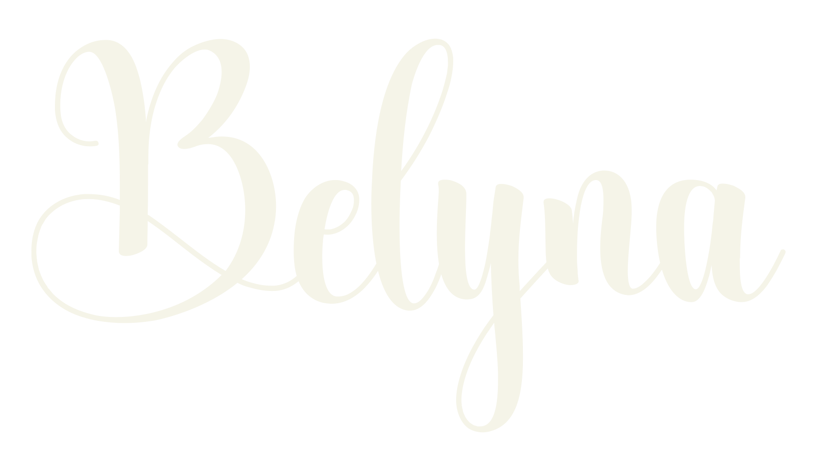 Belyna, calligraphy font preview