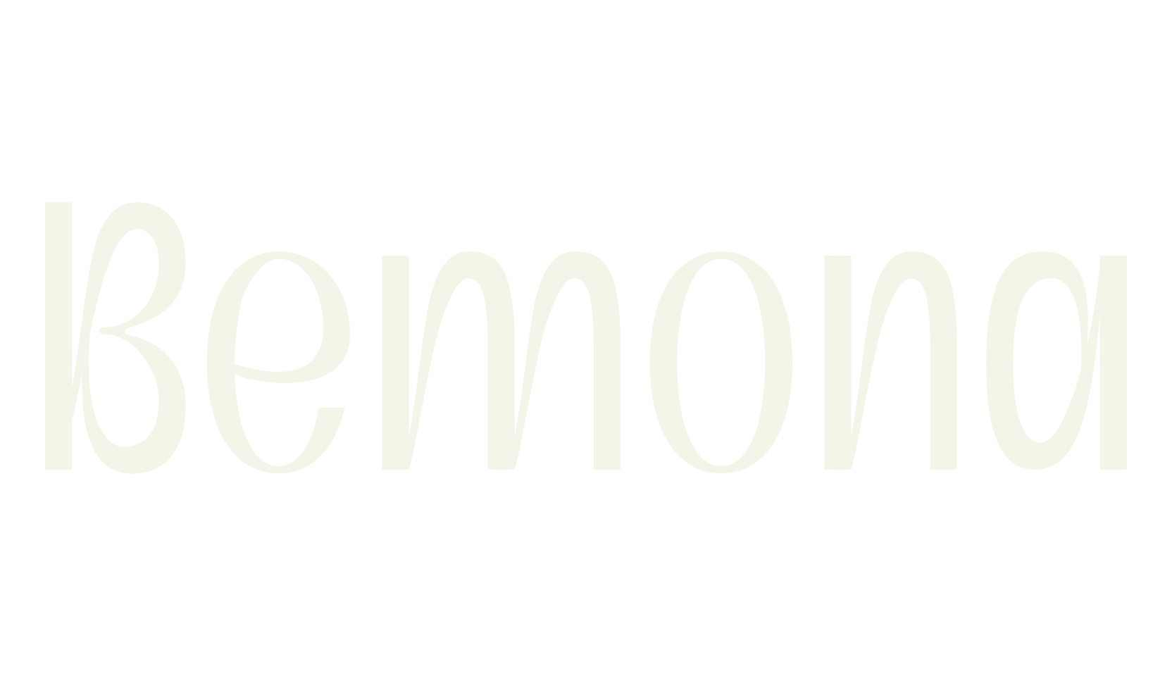 Bemona, pretty font preview