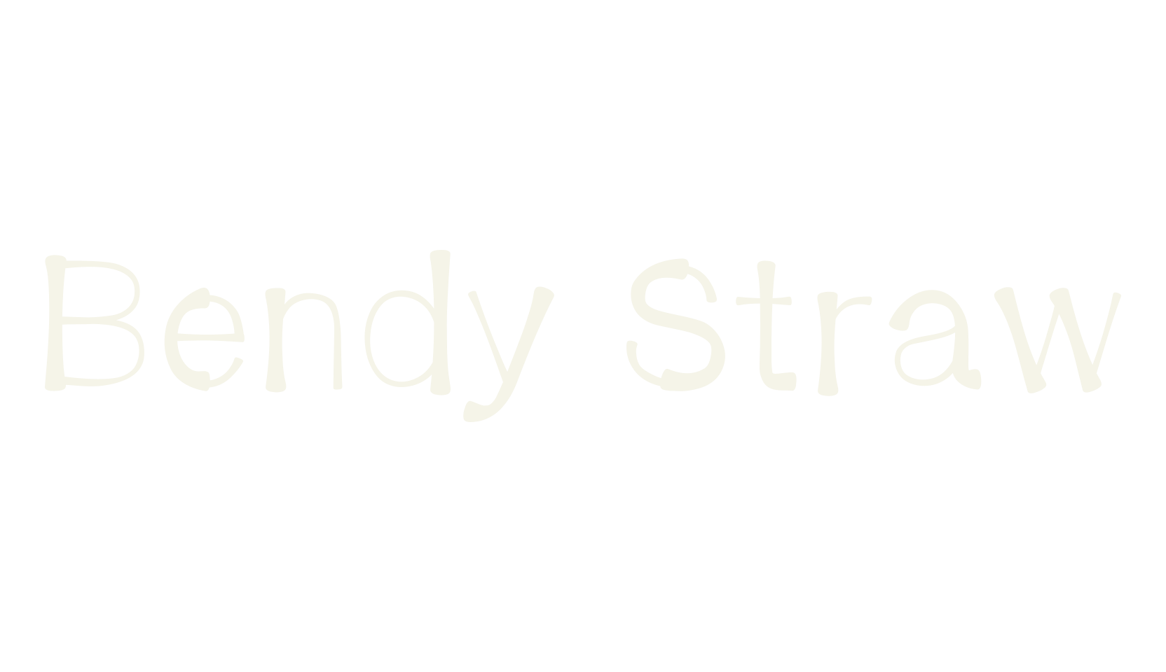 Bendy Straw, bendy font preview