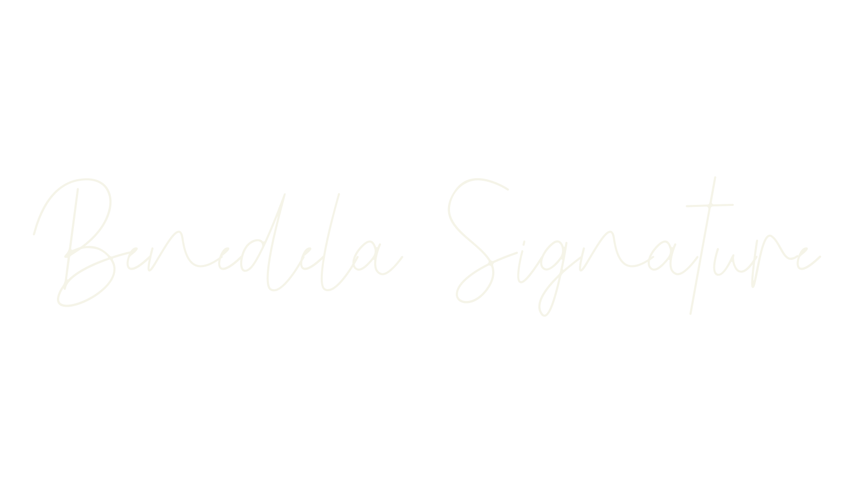Benedela Signature, cursive font preview