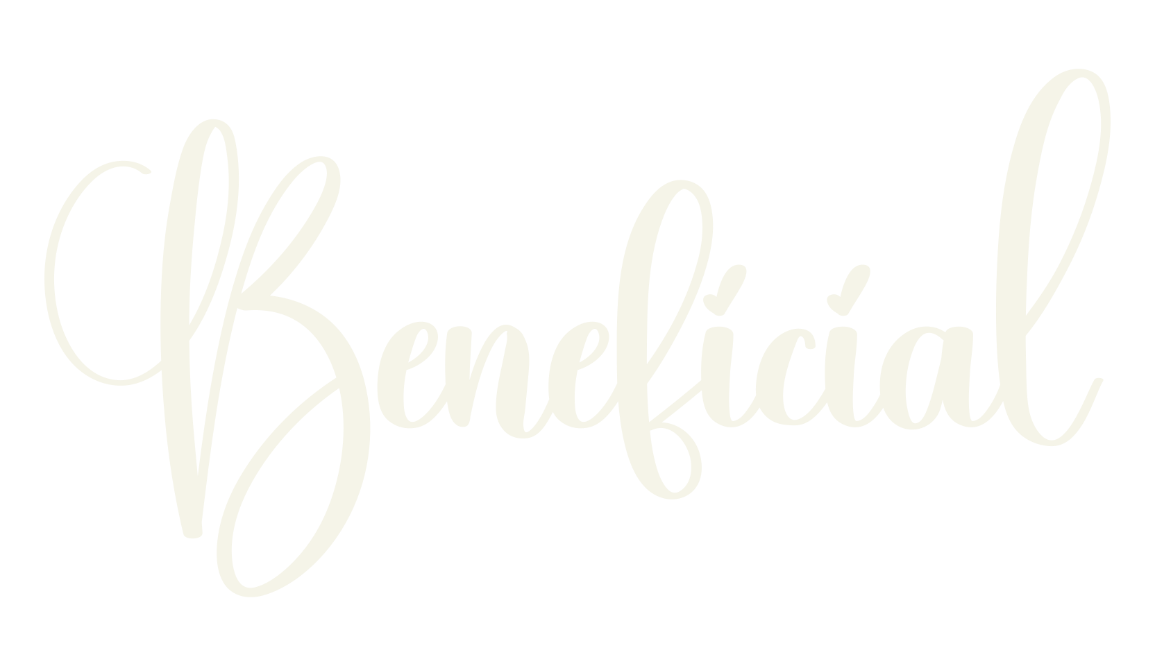 Beneficial, calligraphy font preview