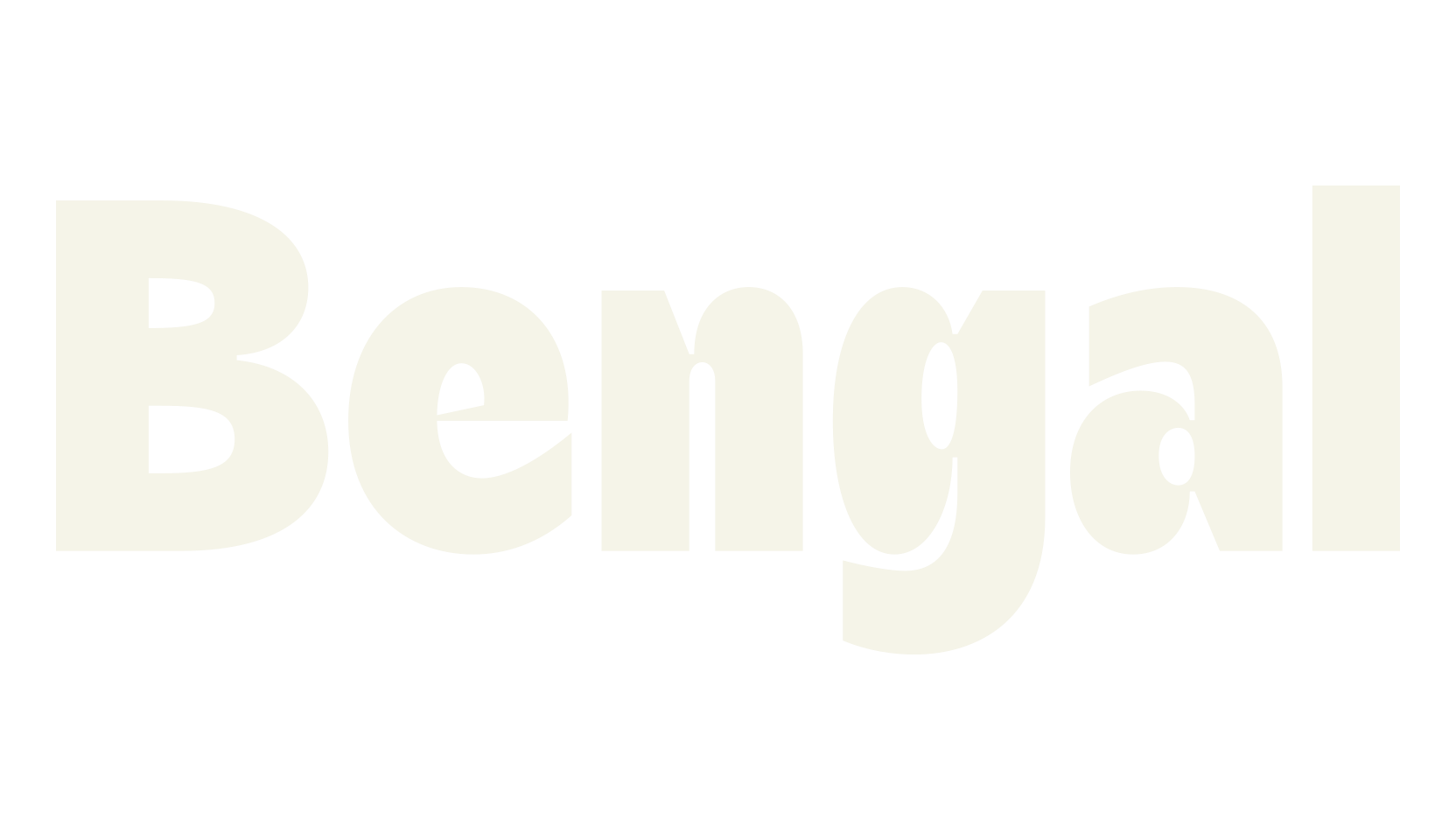 Bengal, bold font preview